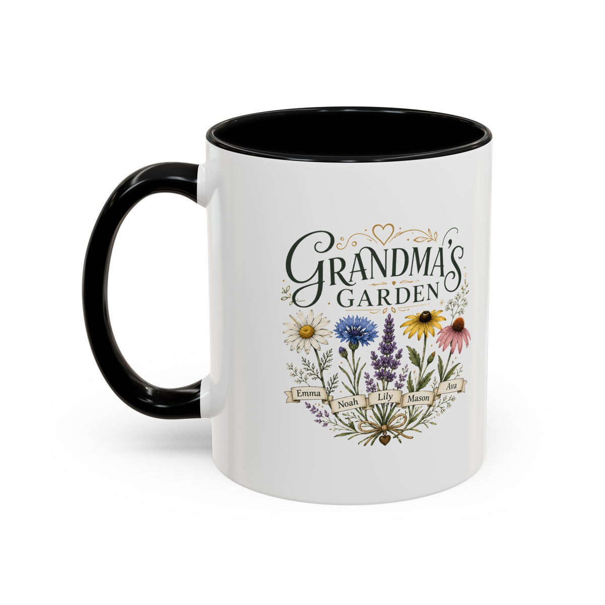 Milo Bailey Dog Dad Mom Grandma's Garden Floral Coffee Mug – Personalized  Accent Mug