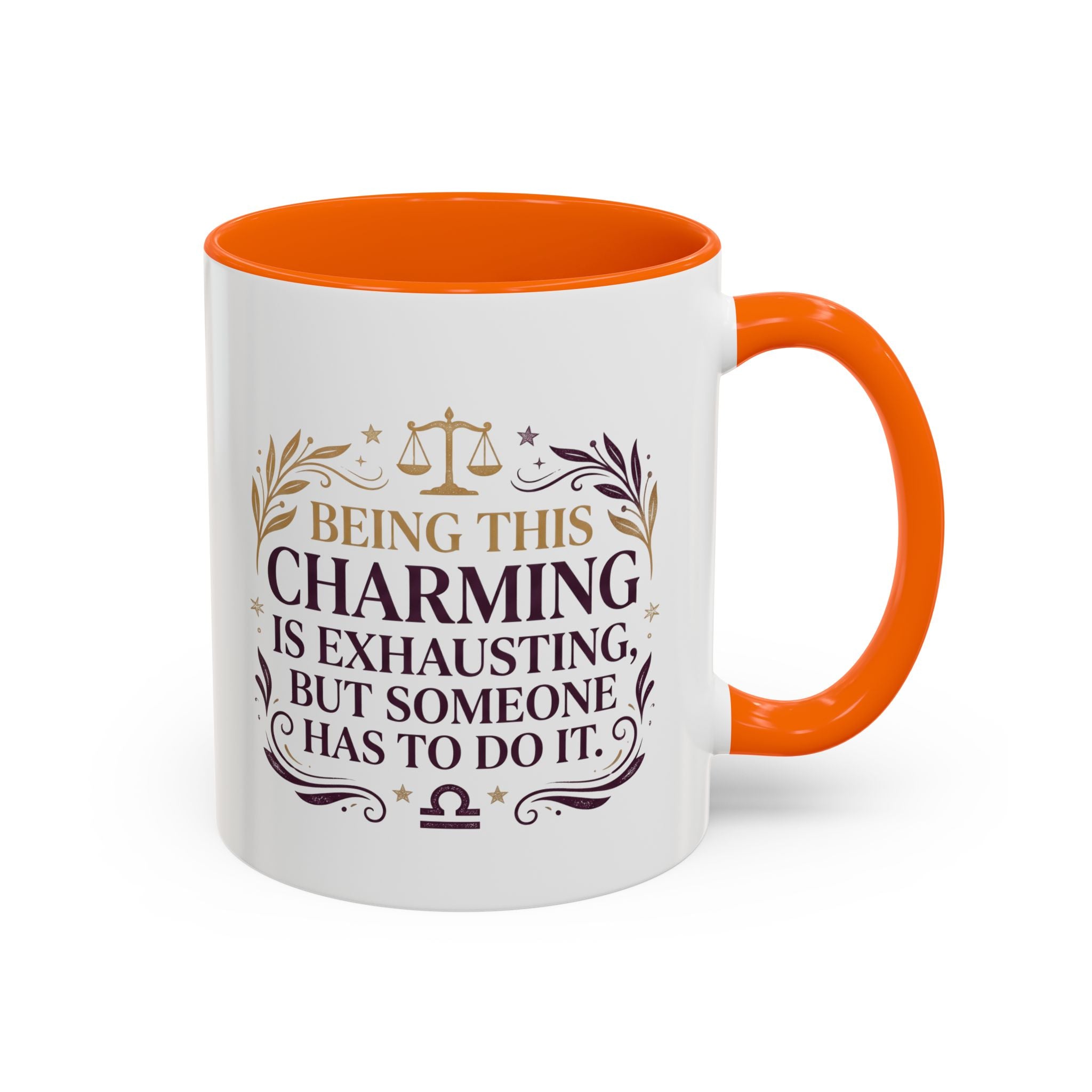 Libra Coffee Mug - "Being This Charming Is Exhausting" Astrology Zodiac Gift