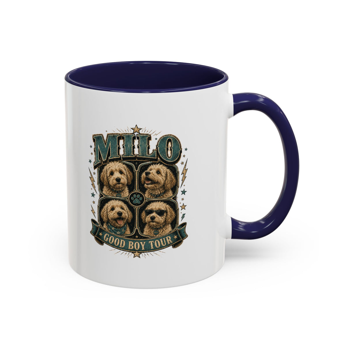 Milo Bailey Dog Dad Mom Milo 'Good Boy Tour' Accent Coffee Mug – Dog Lover