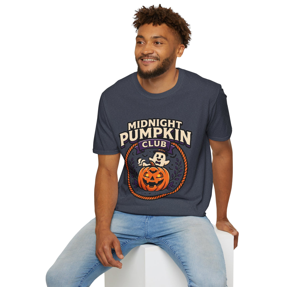 Midnight Pumpkin Club T-Shirt — Halloween Pumpkin Graphic Tee - Trending Now - August 2026