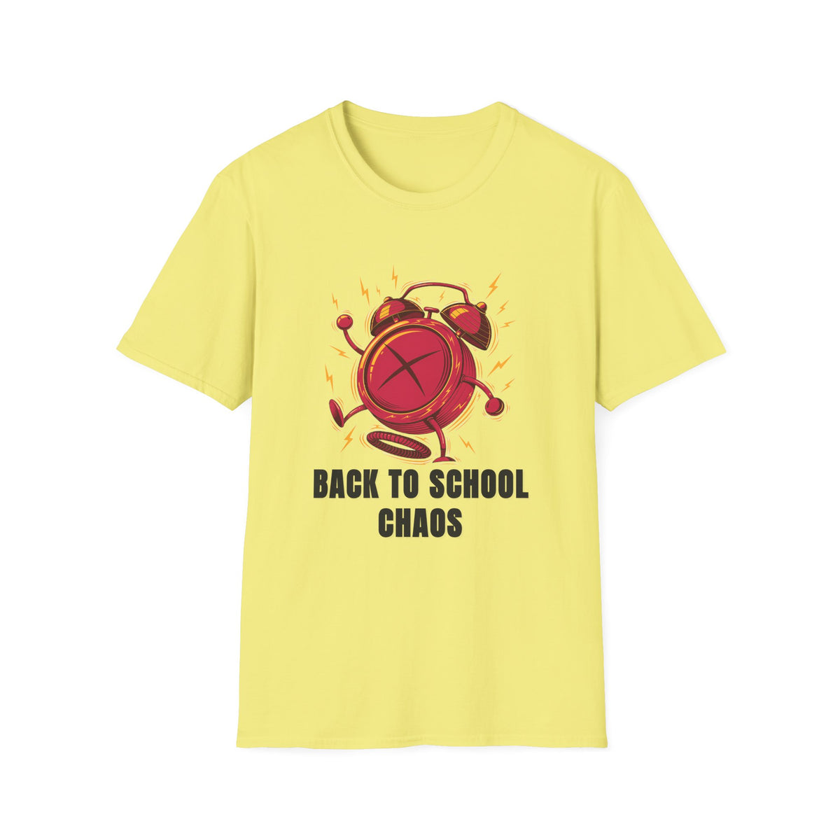 Back to School Chaos T-Shirt — Funny Alarm Clock Graphic Tee - Trending Now - August 2026