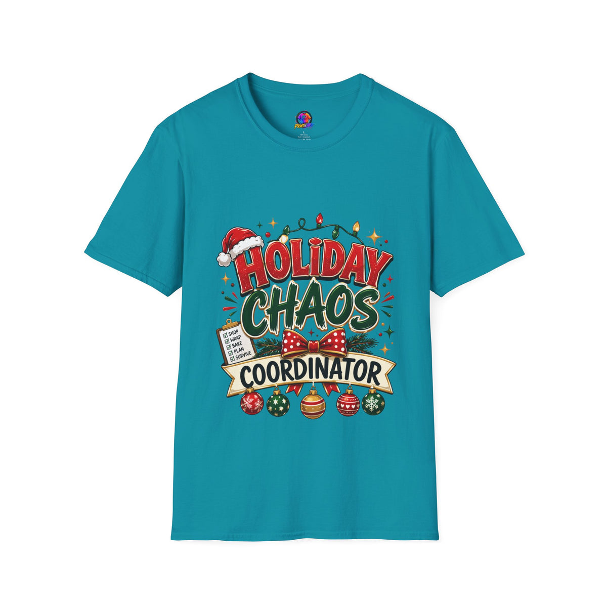 Holiday Chaos Coordinator T-Shirt — Funny Christmas Crew Tee