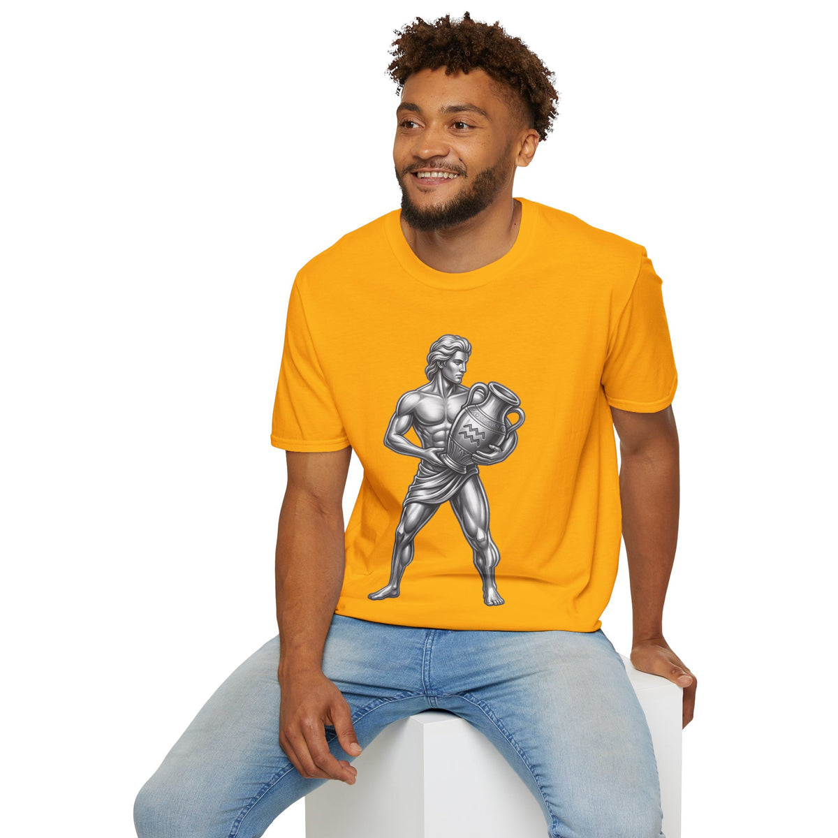 Aquarius Zodiac T-Shirt — Mythic Water Bearer Astrology Tee
