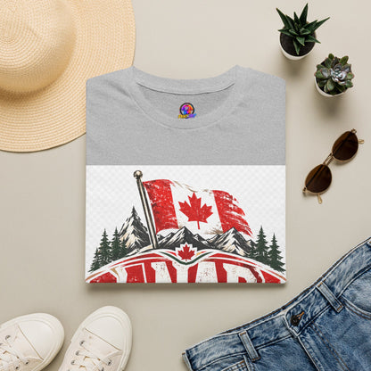 Canada Soccer T‑Shirt — Canadian Flag & Maple Leaf Crest
