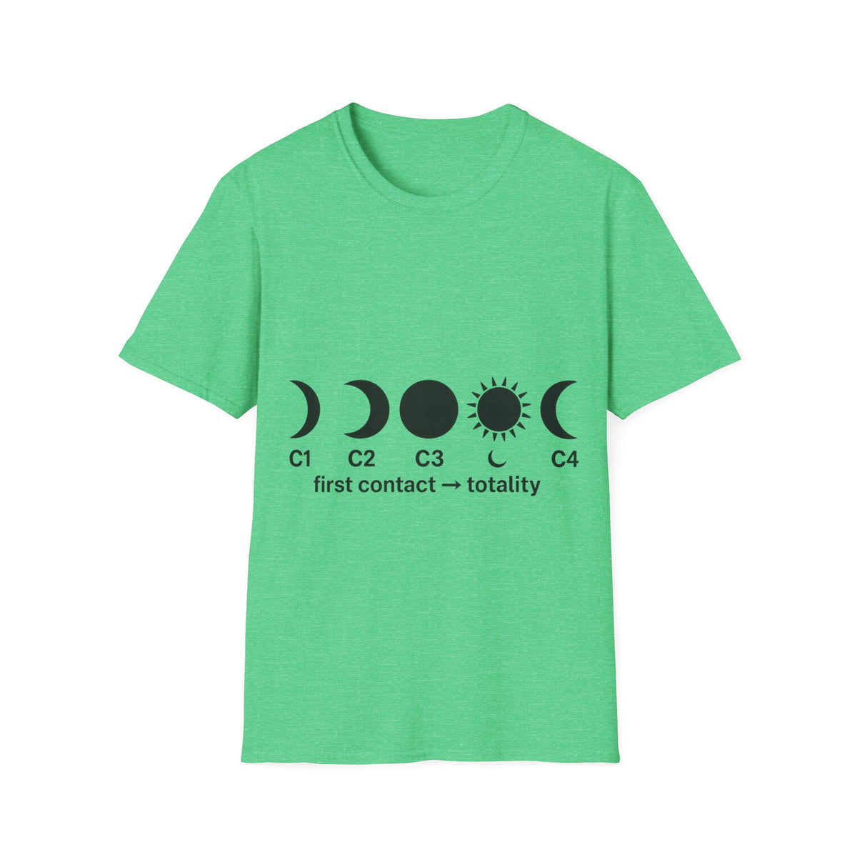 Minimalist Moon Phases Celestial Graphic Tee - Witchy Boho Moon Cycle T-Shirt - Trending Now - September 2026