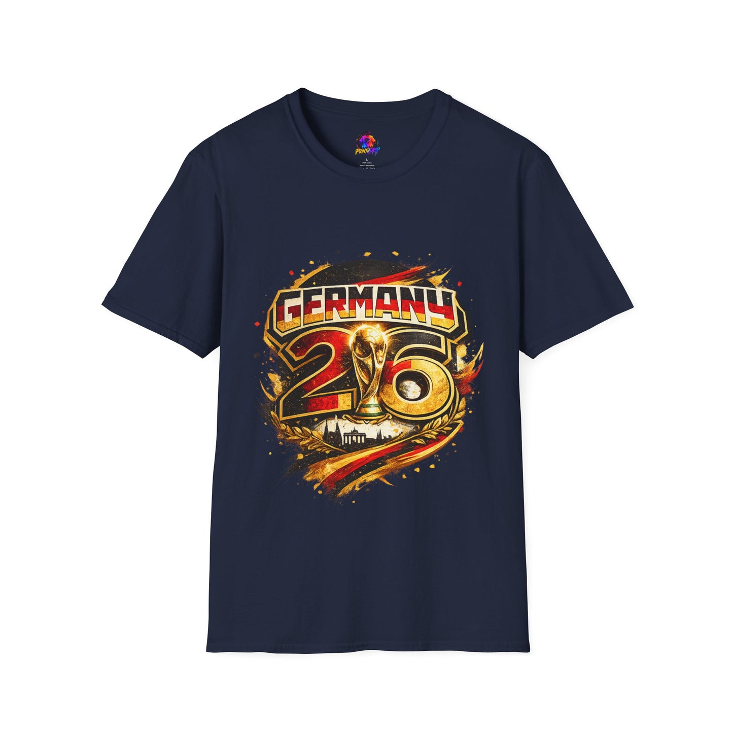 Germany 26 Skull Graphic T‑Shirt — Retro Soccer Fan Tee