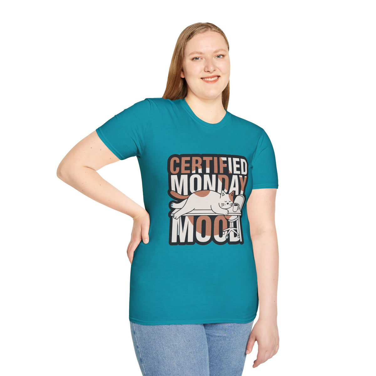 Certified Monday Mood T-Shirt — Funny Cat Graphic Tee - Trending Now - August 2026
