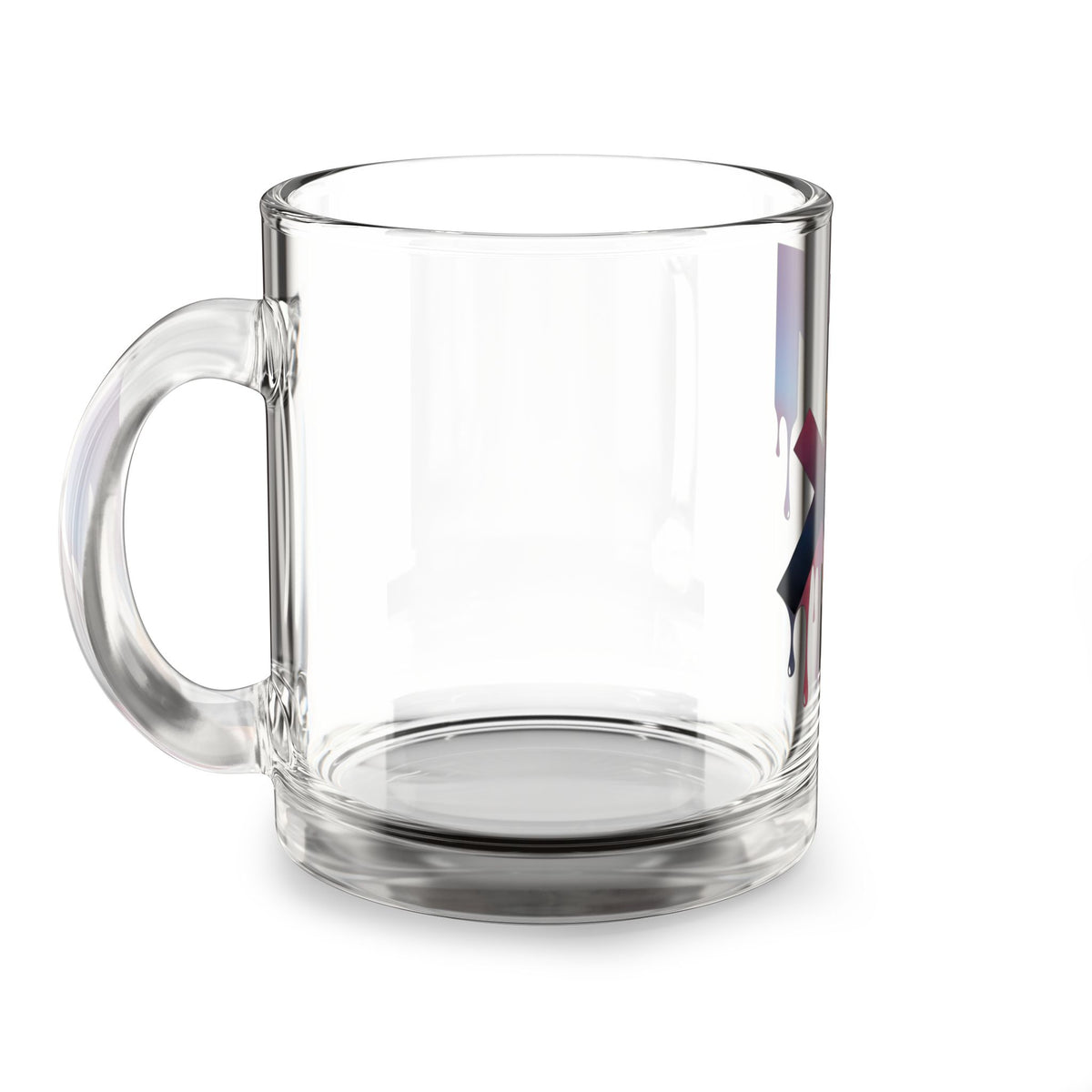 Sagittarius Drip Glass Mug — 10oz Zodiac Coffee Cup