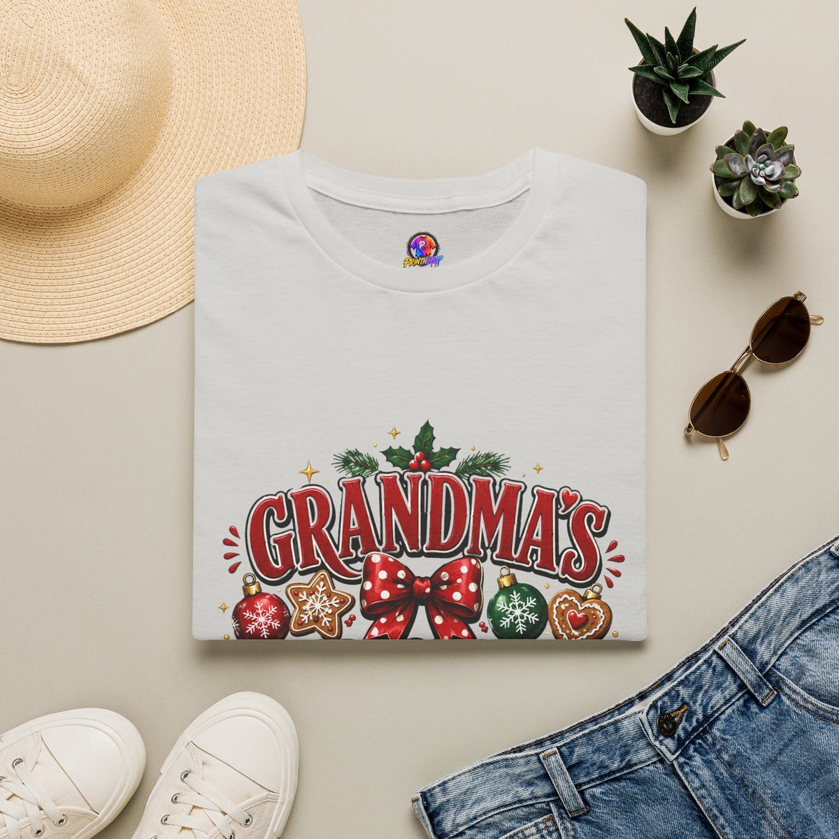 T-Shirt — Grandma's Christmas Crew Holiday Tee