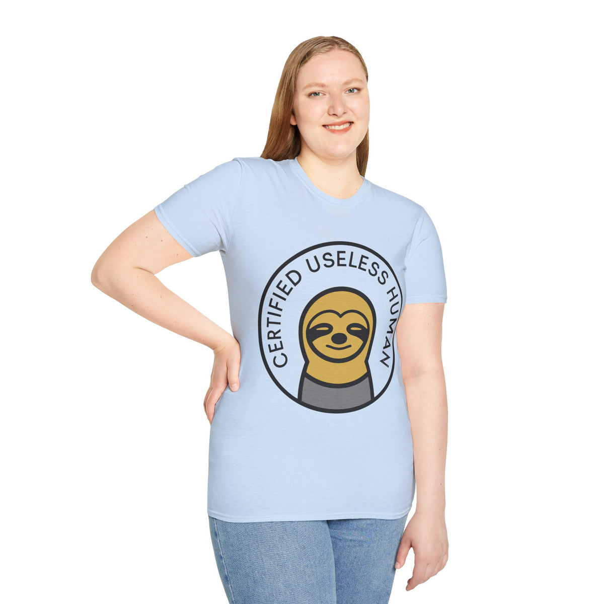 Certified Useless Human Sloth T-Shirt — Funny Lazy Sloth Graphic Tee - Trending Now - August 2026