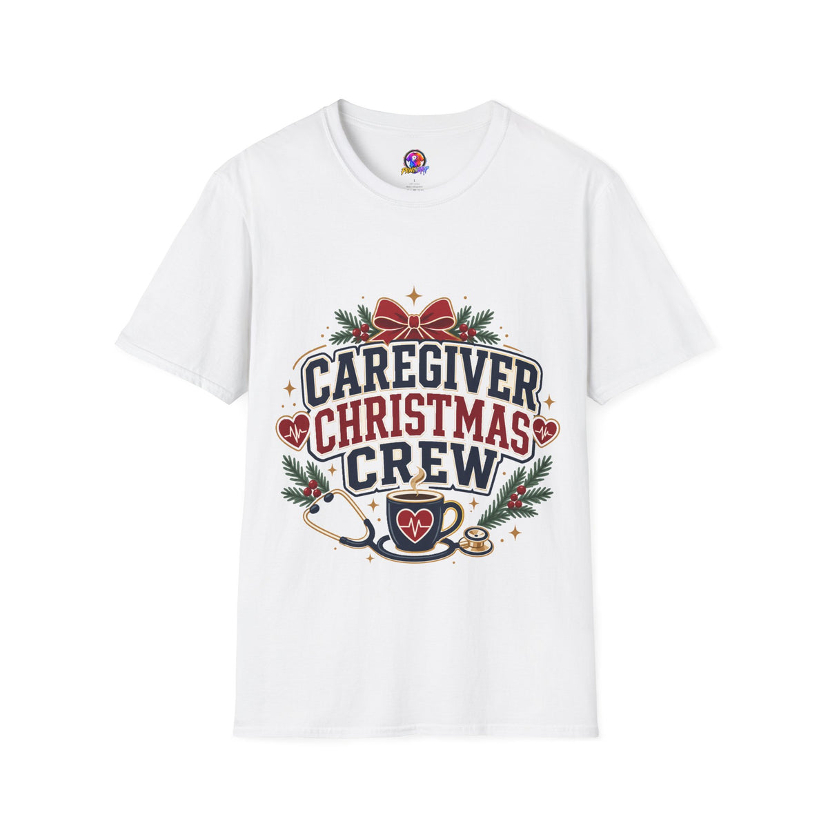 Caregiver Christmas Crew T-Shirt — Holiday Nurse & Caregiver Gift