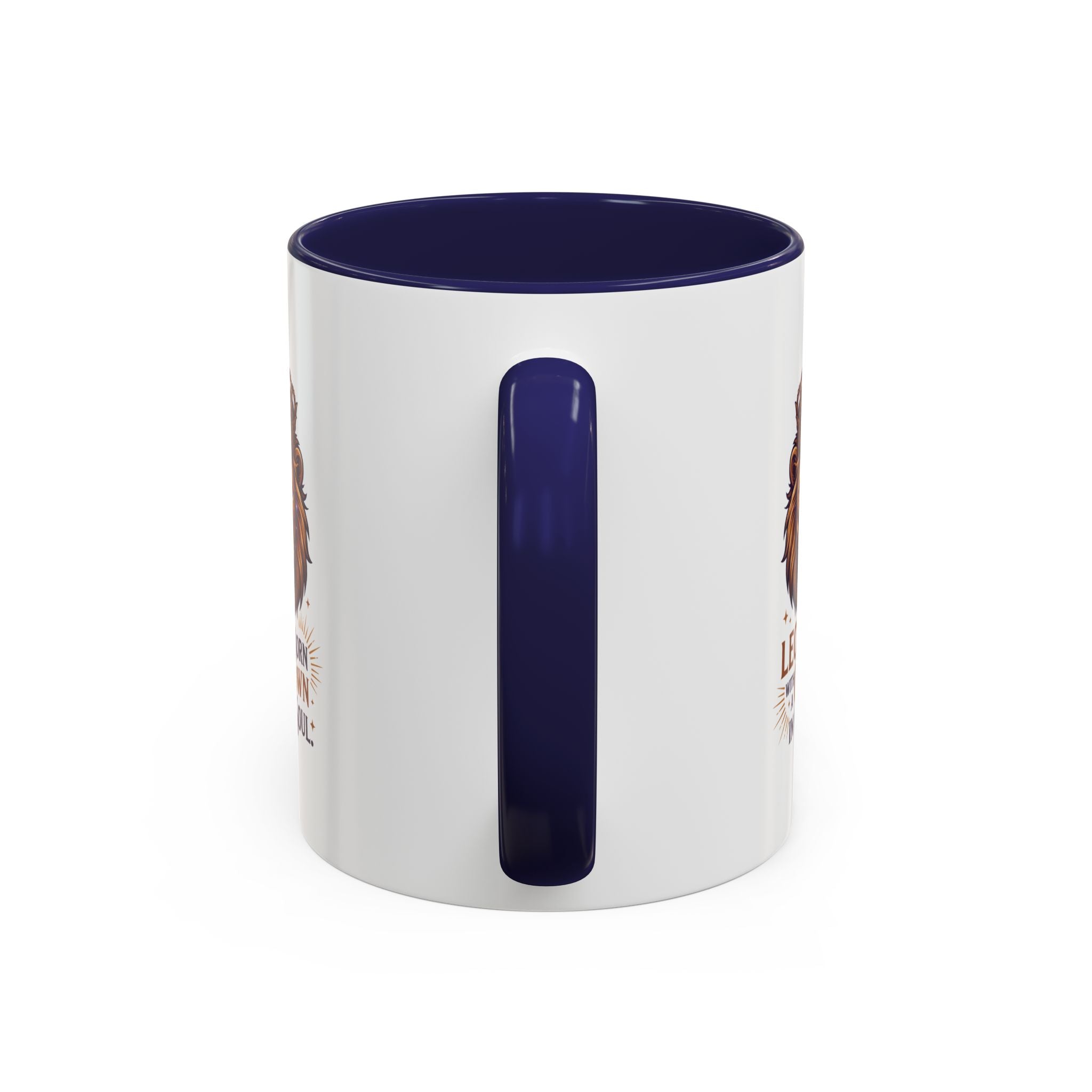 Leo Zodiac Coffee Mug — "Born with a Crown in My Soul" Lion Design