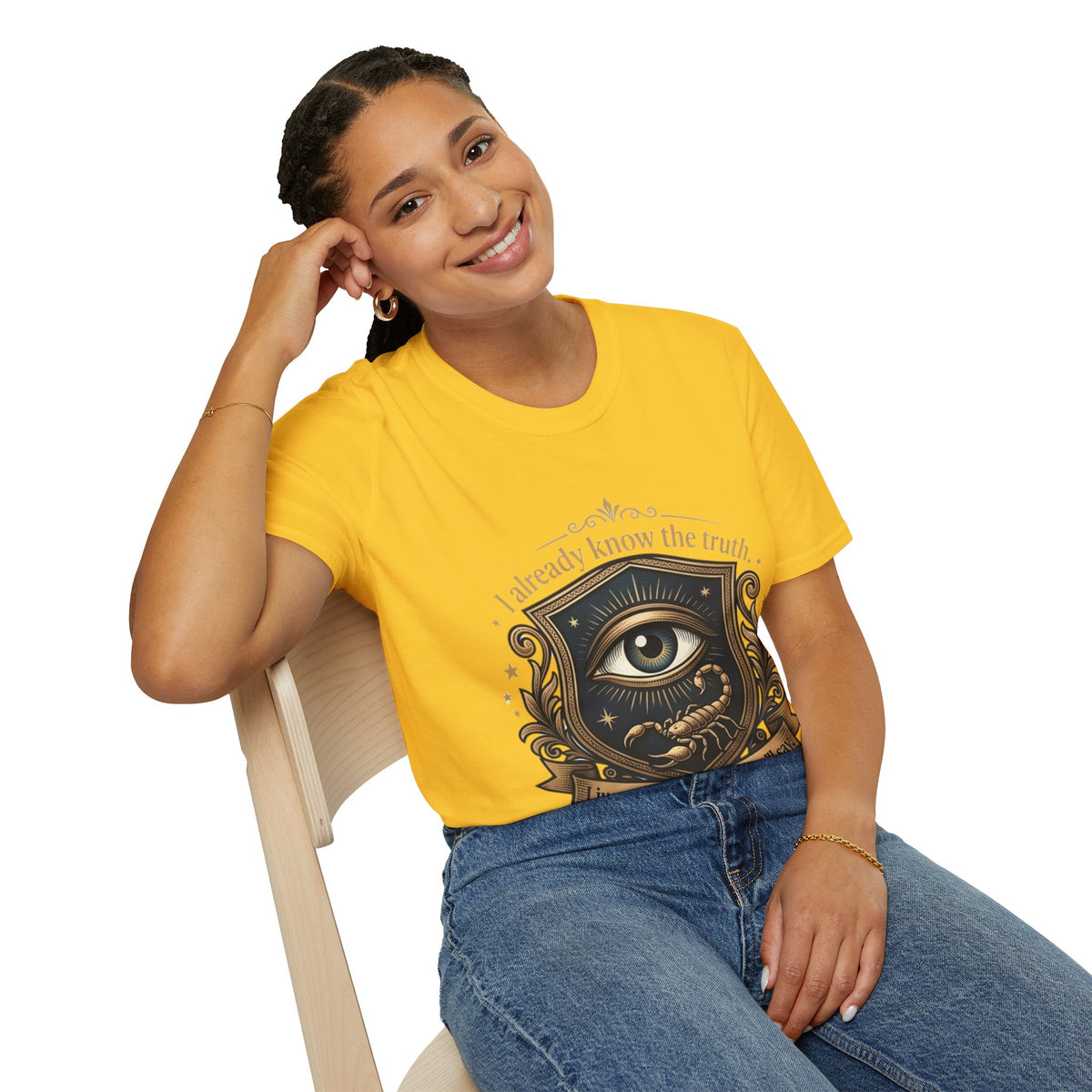 I Already Know the Truth Scorpio T-Shirt — Mystical Third Eye Zodiac Tee