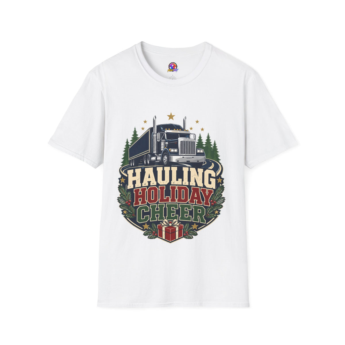 Christmas Truck T‑Shirt — "Hauling Holiday Cheer" Festive Trucker Tee