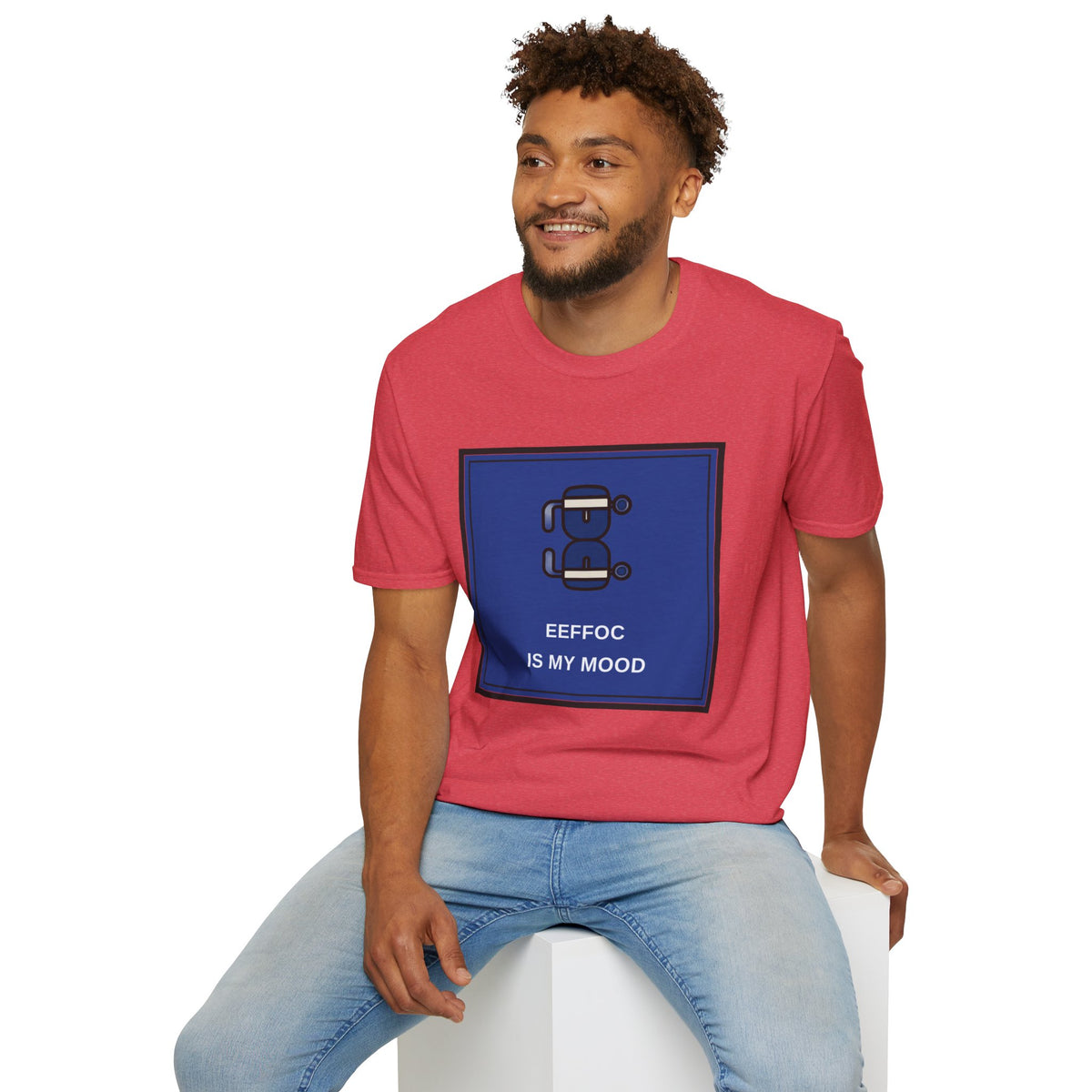 T‑Shirt — 'BeeFoc Is My Mood' Blue Robot Graphic Tee - Trending Now - August 2026