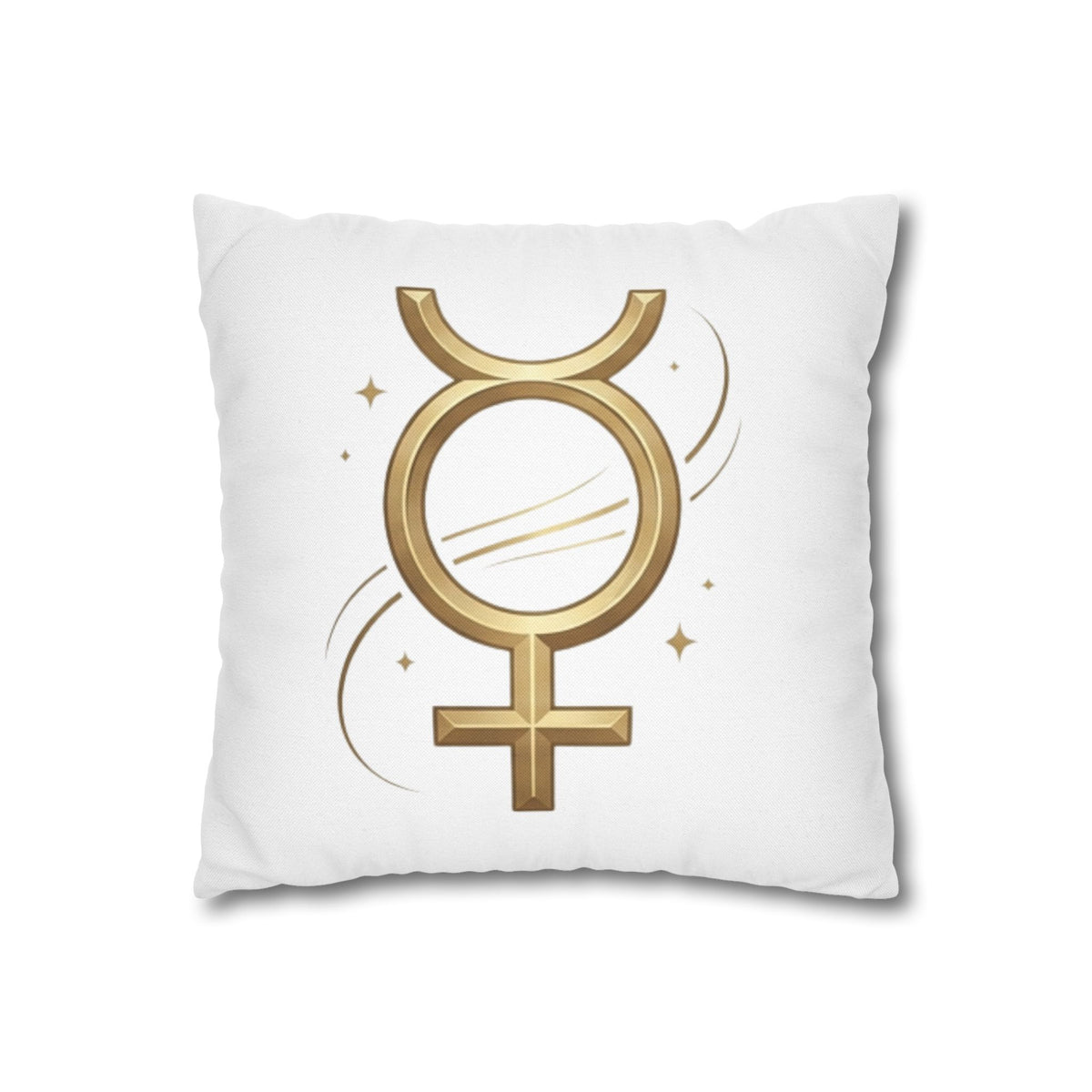 Virgo Mercury Retrograde Golden Glyph Pillowcase