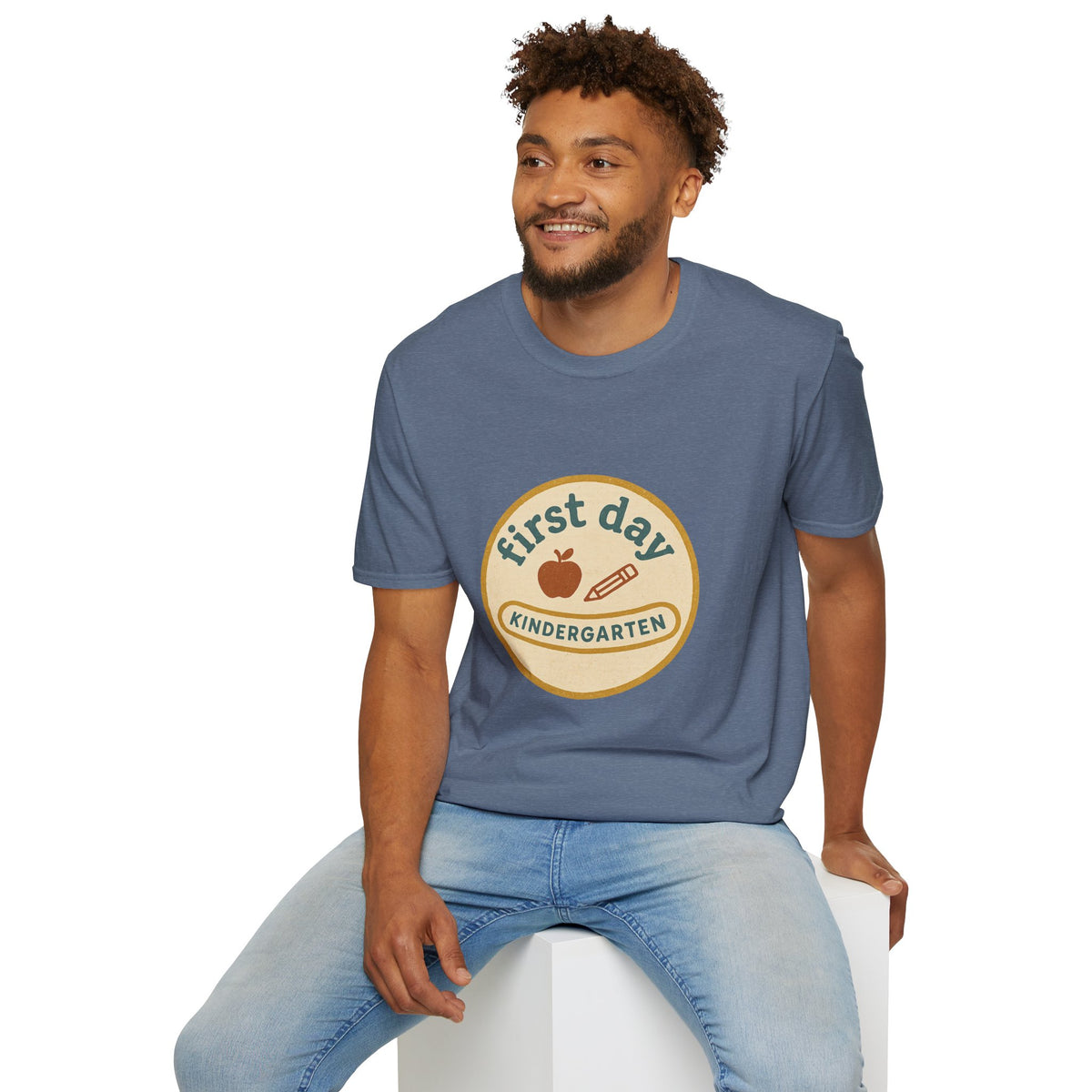 First Day Kindergarten Badge T-Shirt — Cute Back-to-School Tee for Teachers & Parents - Trending Now - August 2026