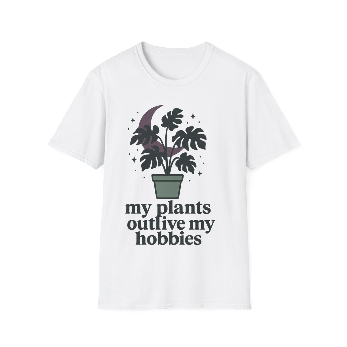 Botanical Moon Plant T-Shirt — “Plants Make Me Happy” Graphic Tee - Trending Now - September 2026