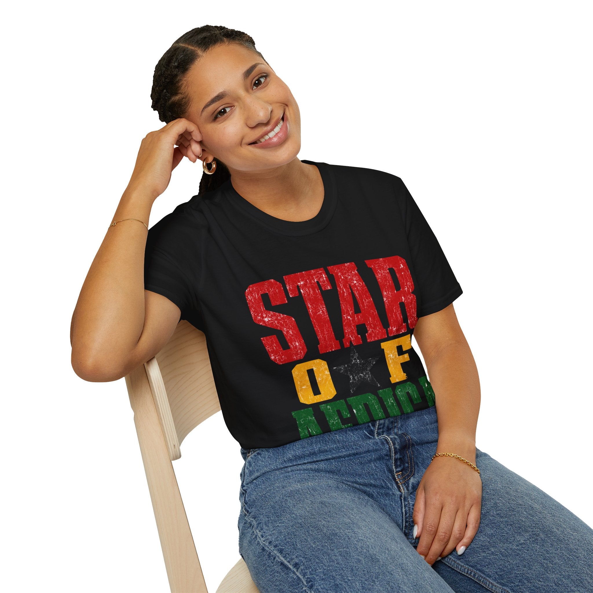 Ghana Star of Africa T-Shirt — Retro Pan-African Graphic Tee