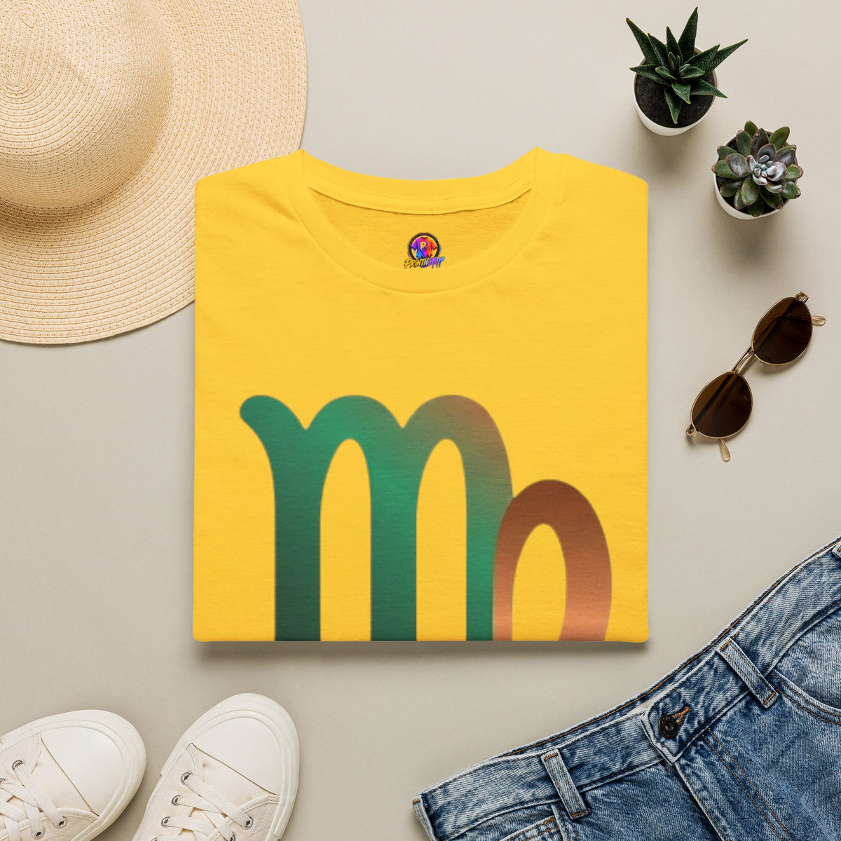 Virgo Zodiac Drip T-Shirt — Colorful Virgo Sign Astrology Tee