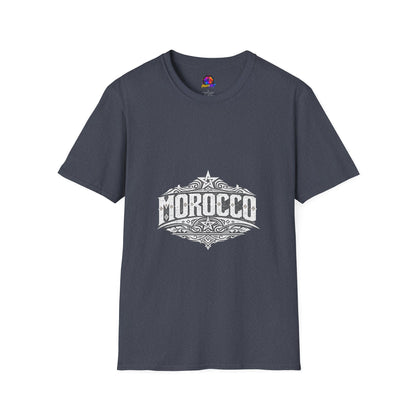 Morocco Vintage Graphic T-Shirt — Travel Tee with Ornamental Crest