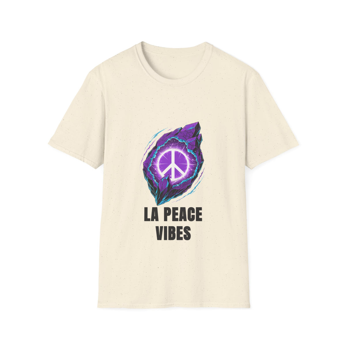 Peace Vibes T-Shirt — Purple Neon Peace Sign Graphic - Trending Now - August 2026