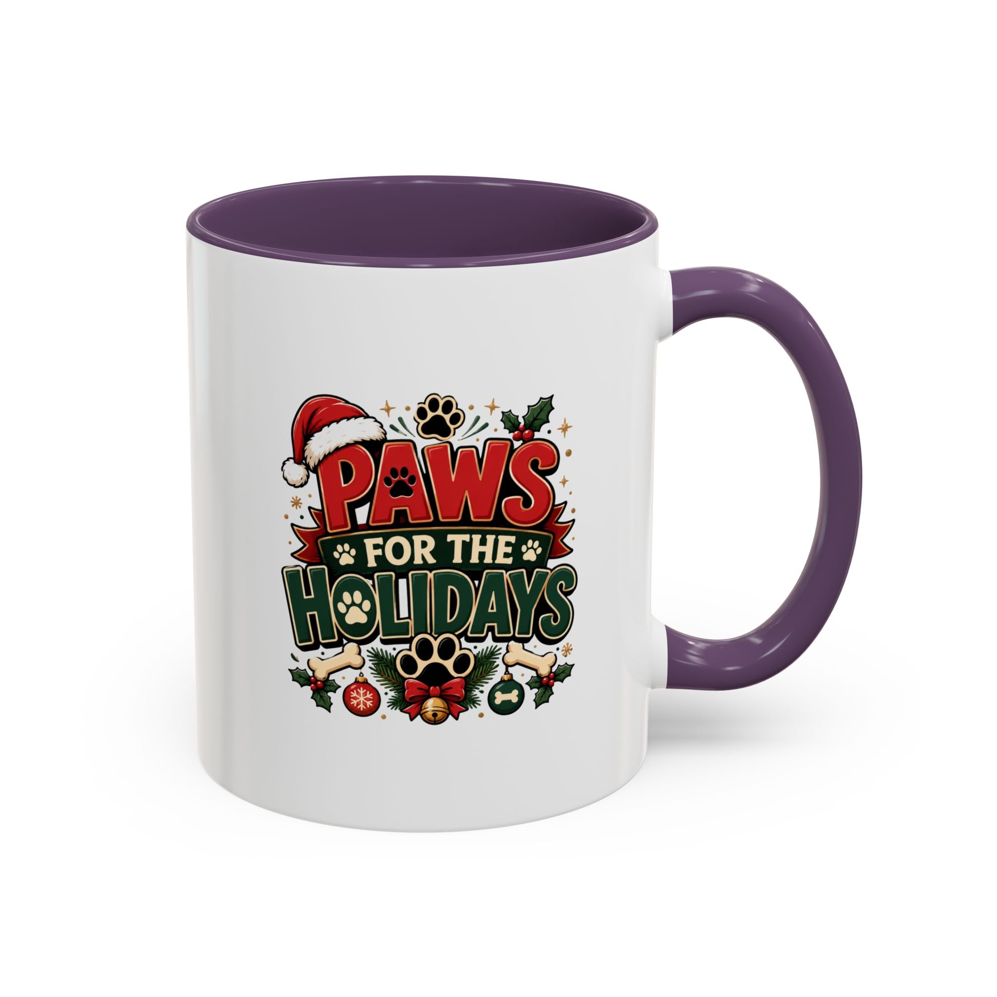 Paws for the Holidays Coffee Mug - Festive Pet Lover Accent Mug