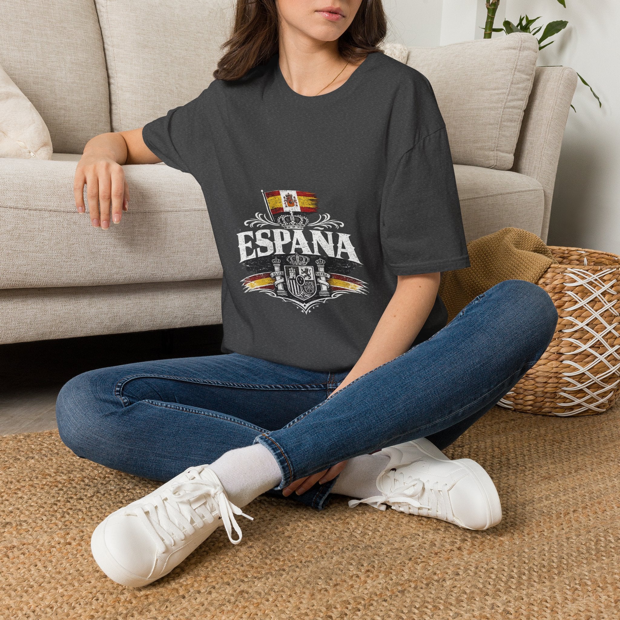 Spain Flag Crest T-Shirt — Spanish Pride Graphic Tee