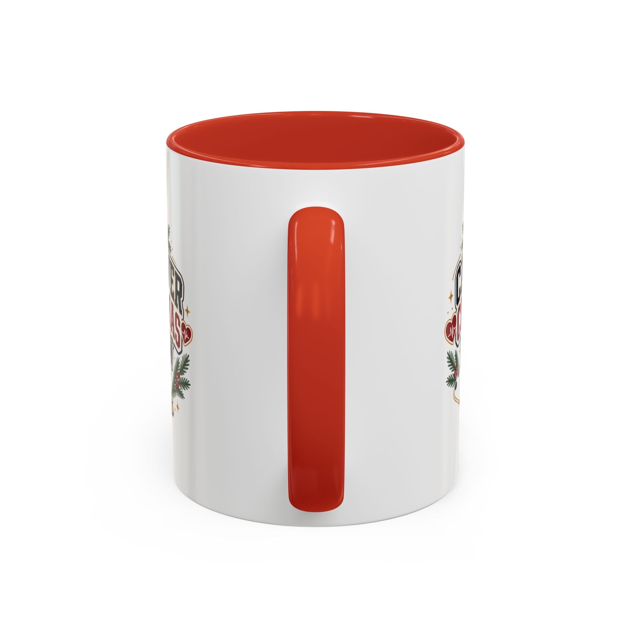 Modern Day Christmas Caregiver Christmas Crew Accent Coffee Mug – Holiday Nurse & Caregiver Gift (11/15oz)