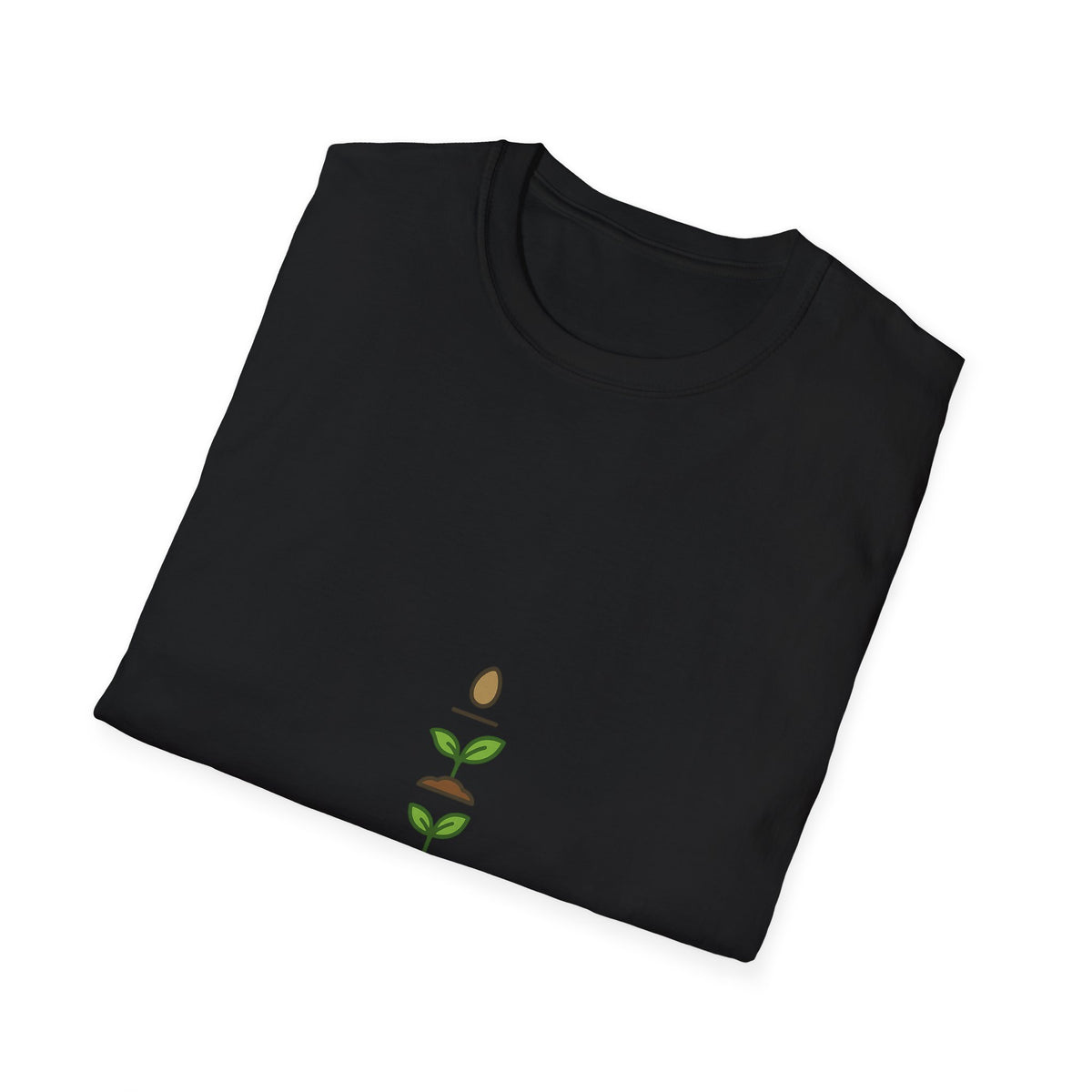 "From Seed To Shelf" Plant Growth Graphic Tee - Minimalist Houseplant Gardener White T-Shirt - Trending Now - September 2026