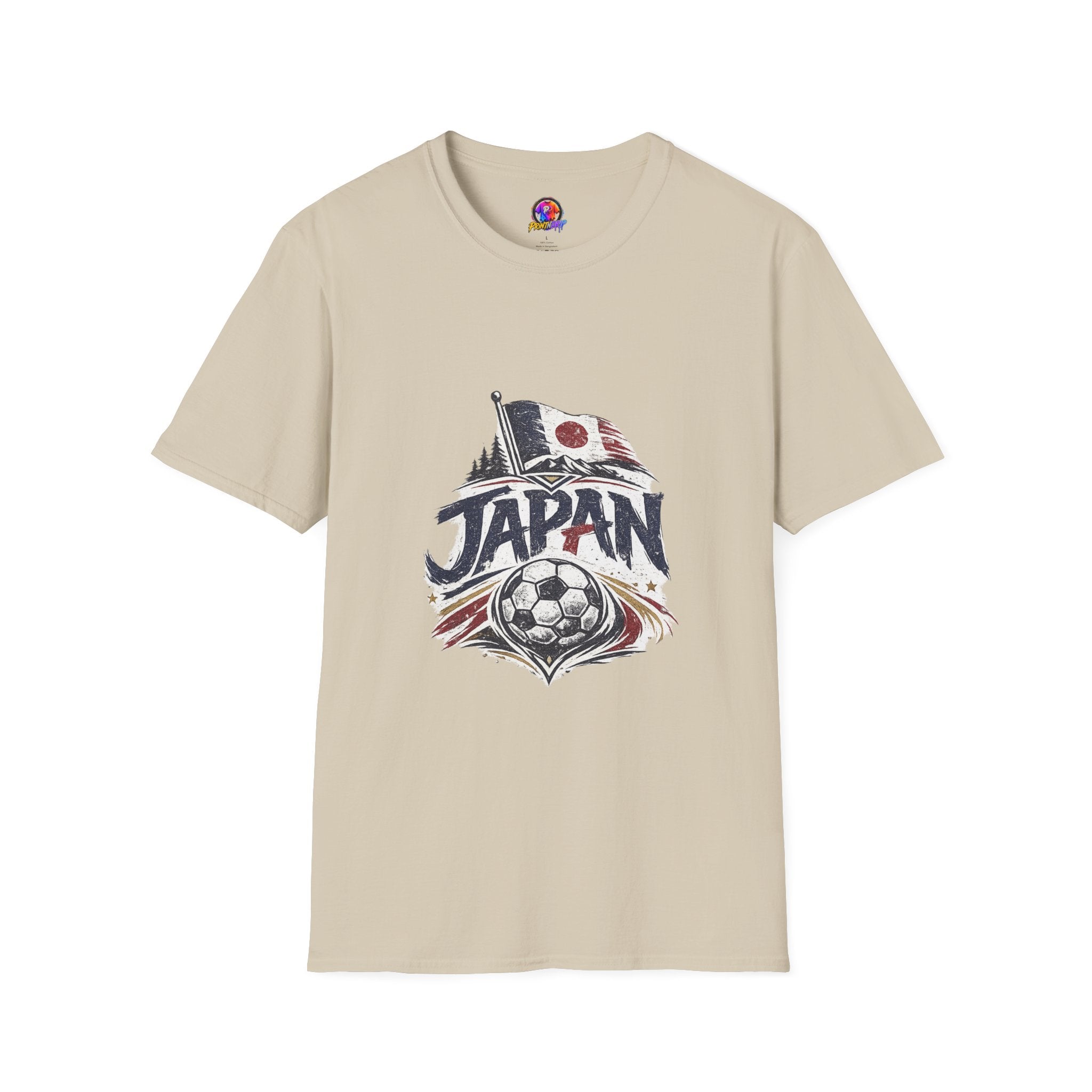 Japan Soccer T-Shirt – Vintage Flag & Crest Football Tee