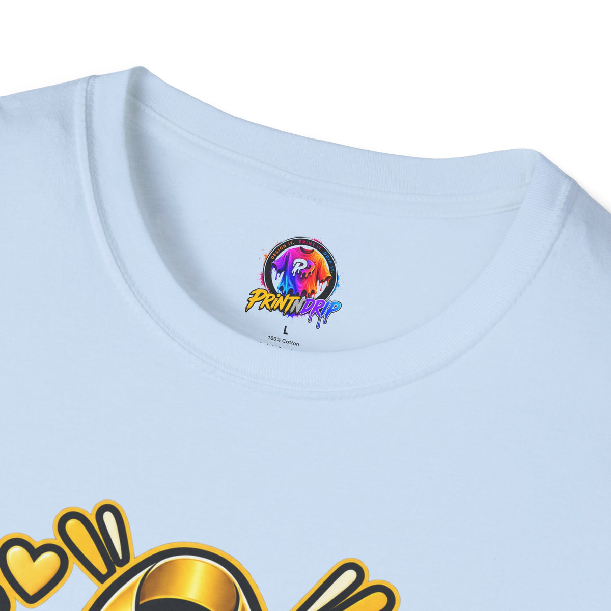 Childhood Cancer Awareness T-Shirt — "Love for the Little Warriors" Yellow Ribbon