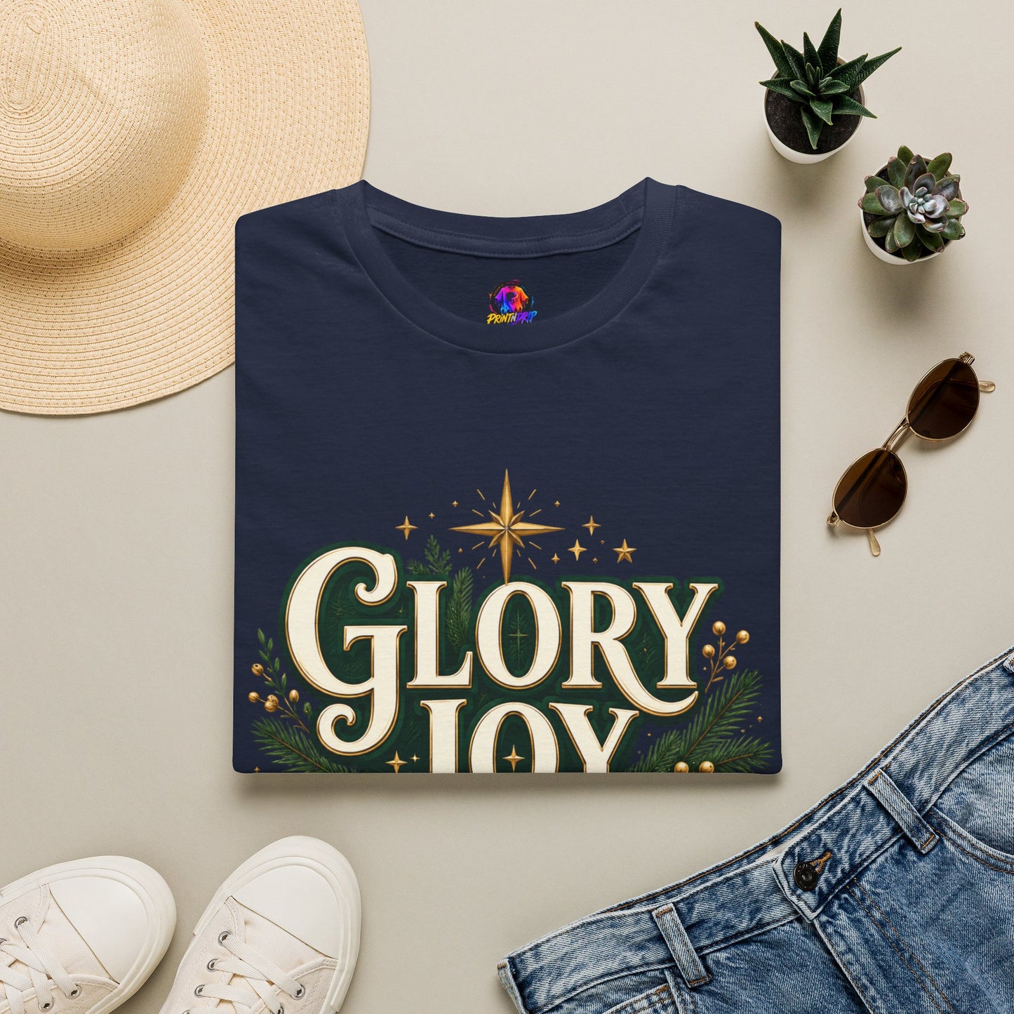 Glory Joy Peace Christmas T-Shirt