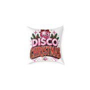 Disco Christmas Throw Pillow – Retro Holiday Disco Ball Decorative Cushion