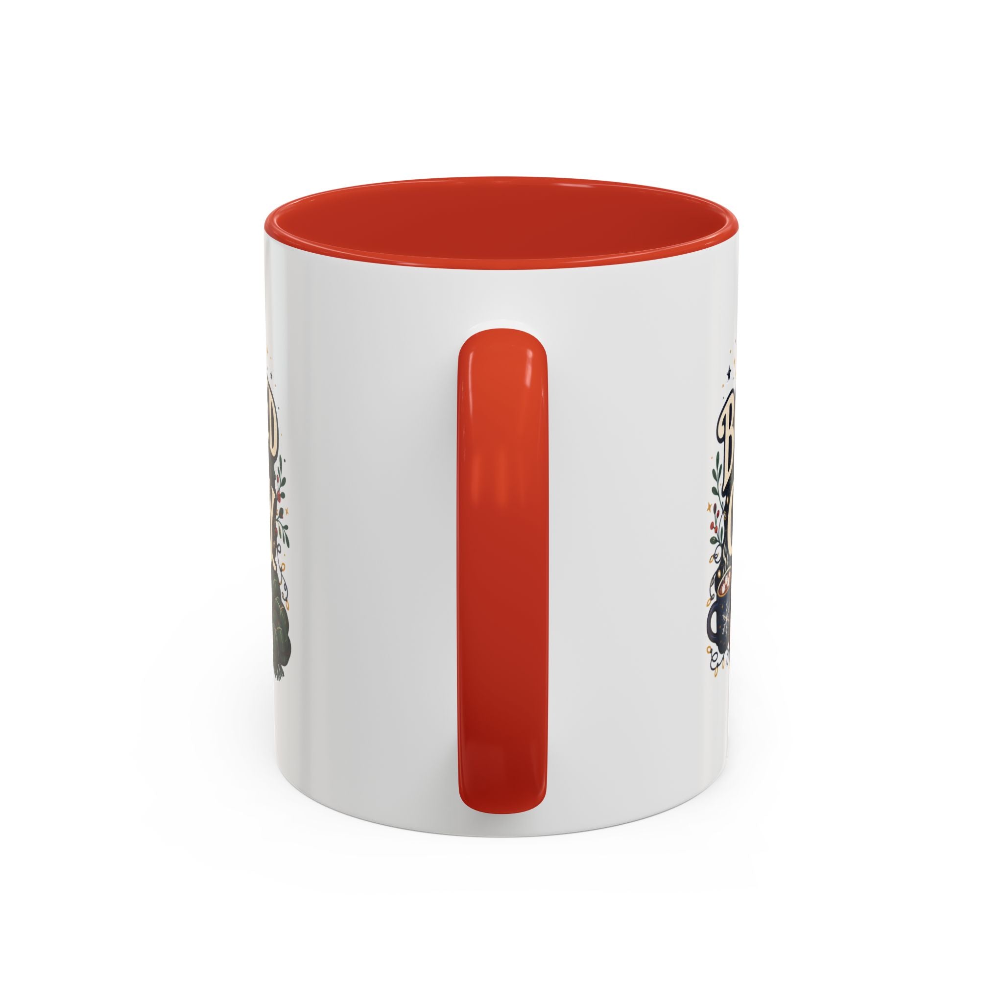 Modern Day Christmas Booked and Cozy Accent Coffee Mug — Book Lover Tea & Coffee Cup (11/15oz)