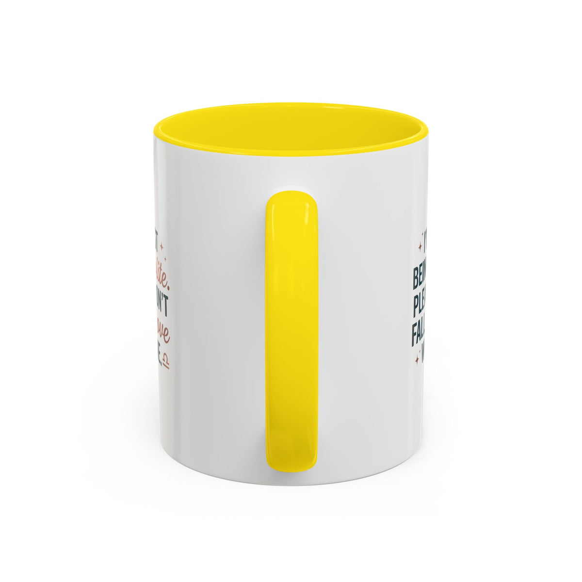 Libra Zodiac I'm Just Being Polite Coffee Mug — Funny Romantic Humor Accent Mug