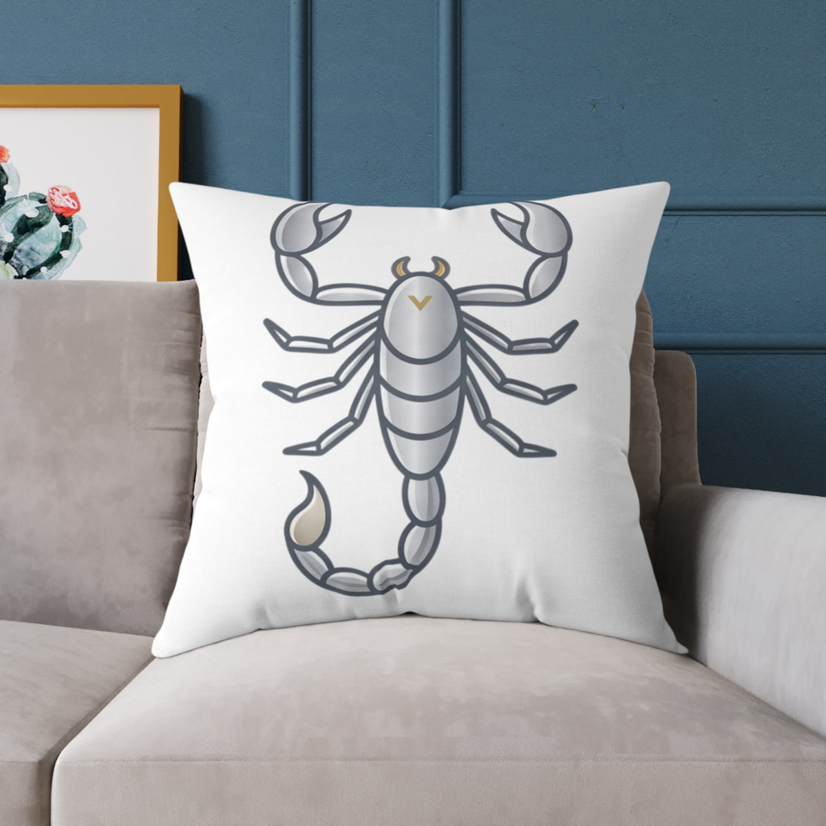 Zodiac Scorpio Astrological Square Poly Canvas Pillow