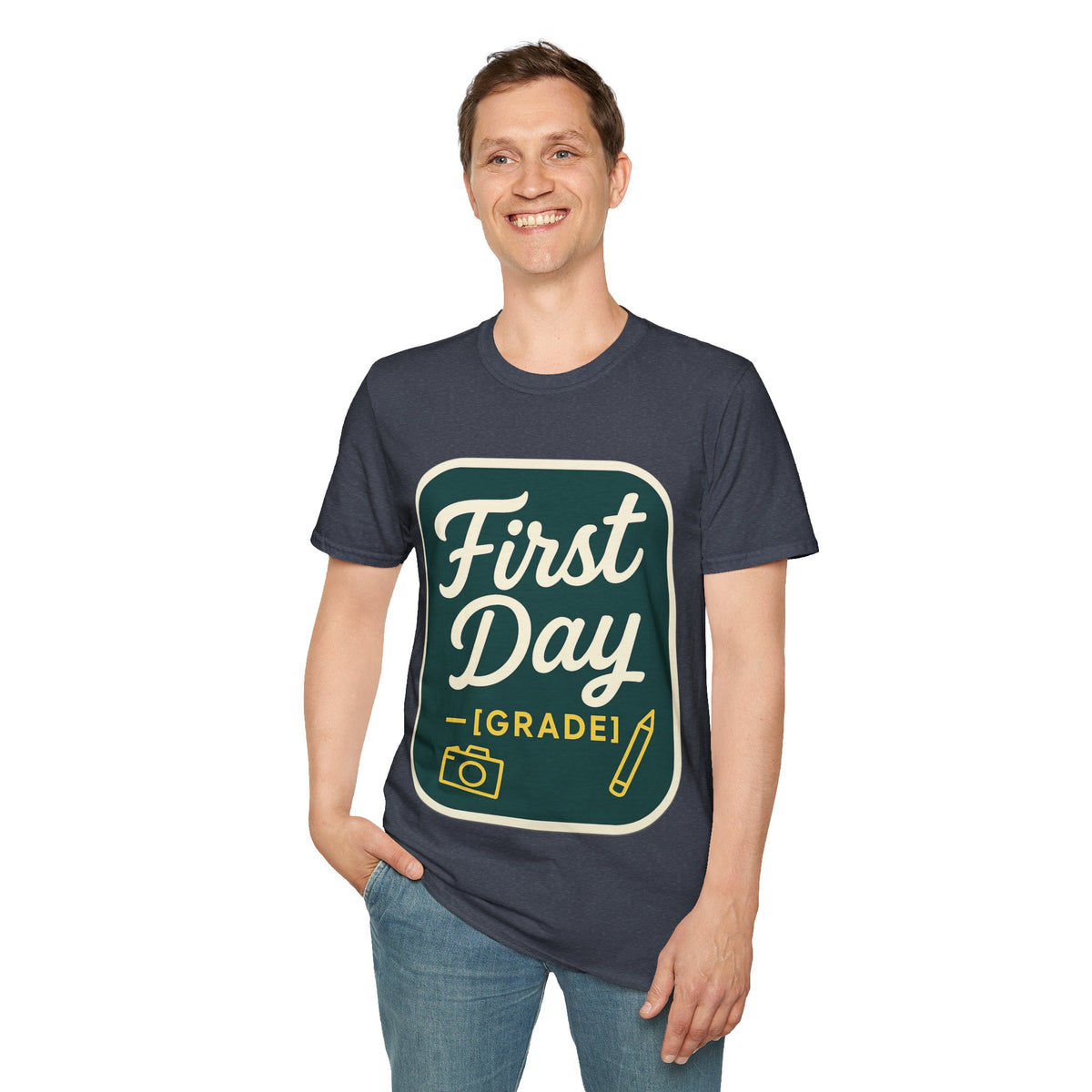 First Day T-Shirt — Retro "First Day (Grade 1)" Back-to-School Tee - Trending Now - August 2026