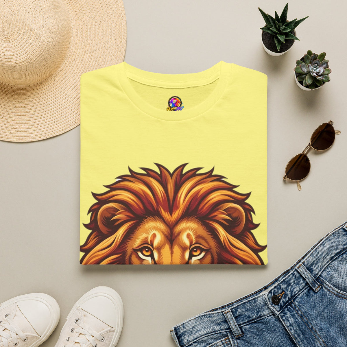 Leo Zodiac Lion Face T-Shirt — Majestic Lion Head Graphic Tee