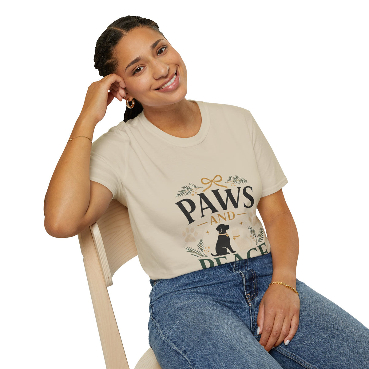 Paws and Peace T-Shirt — Cozy Pet Lover Tee