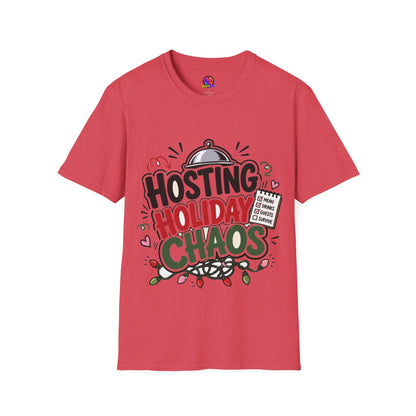 Hosting Holiday Chaos T-Shirt — Funny Christmas Party Host Tee