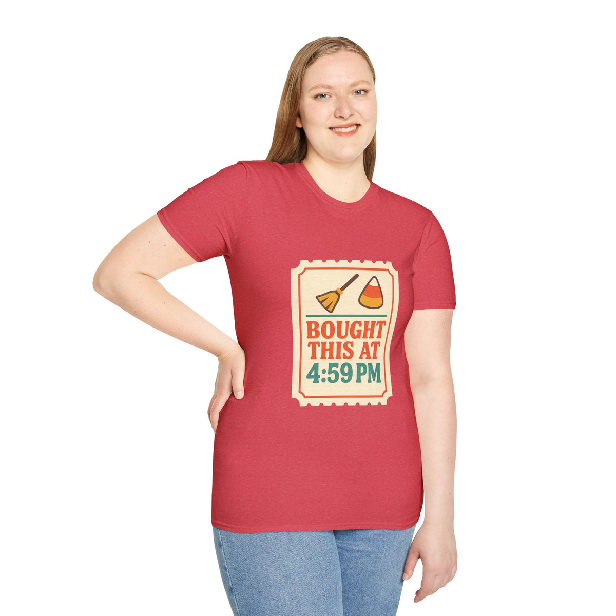 T-Shirt — "Bought This At 4:59 PM" Retro Grocery Sticker Design - Trending Now - October 2026