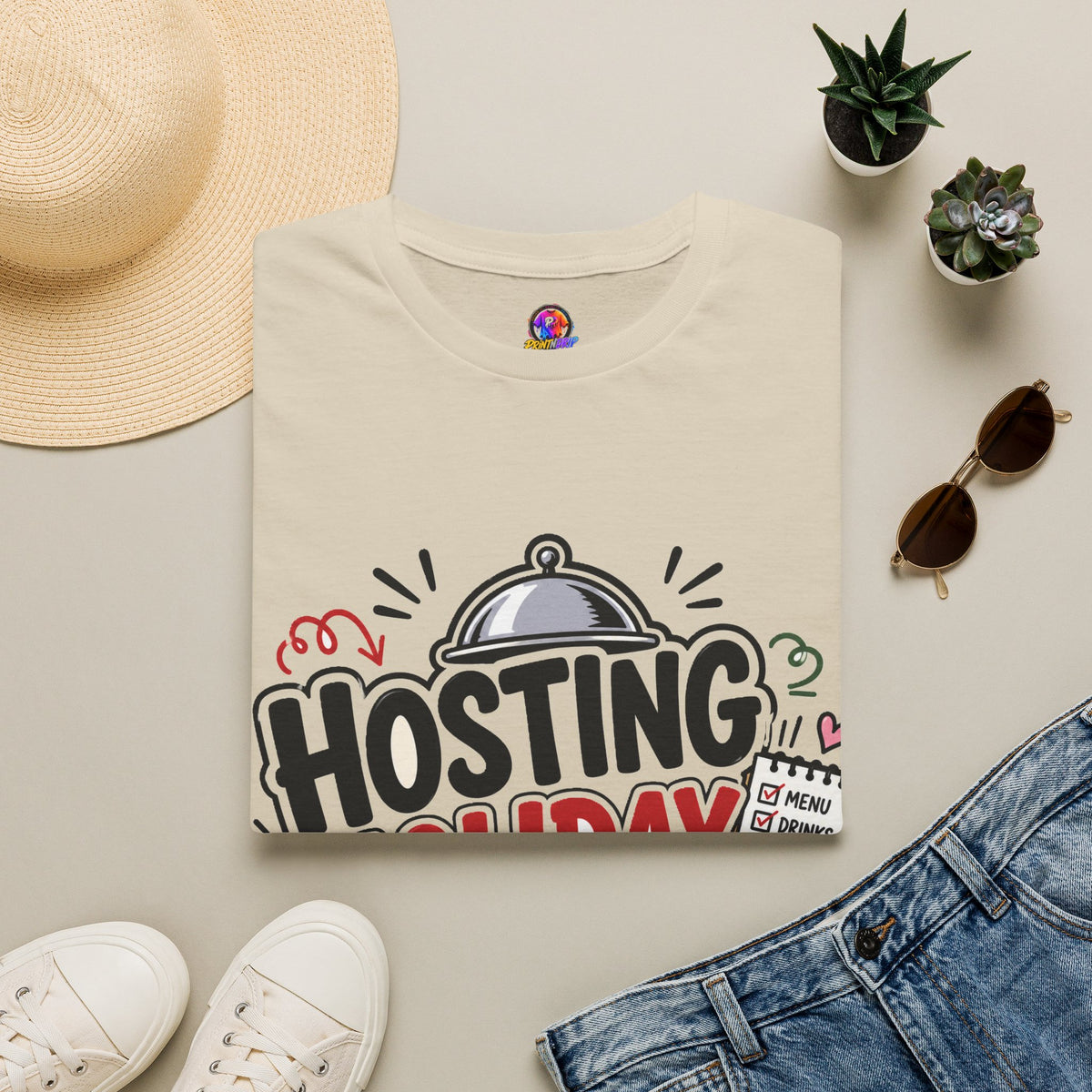 Hosting Holiday Chaos T-Shirt — Funny Christmas Party Host Tee