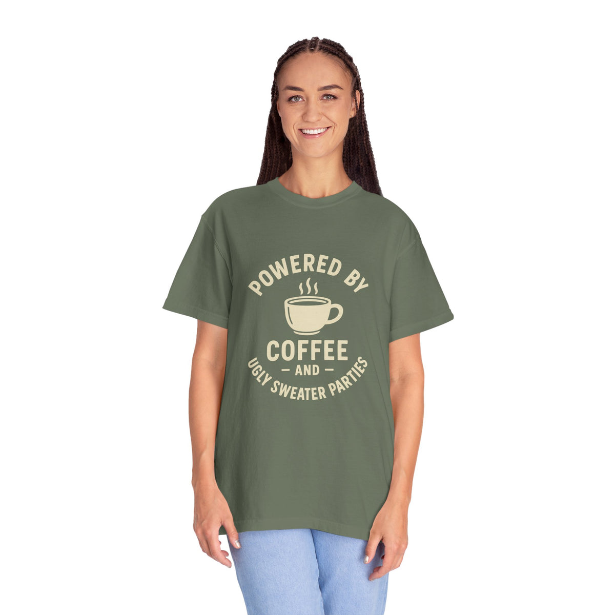 Powered by Coffee T-Shirt — Funny Coffee Lover Tee - Trending Now - October 2026