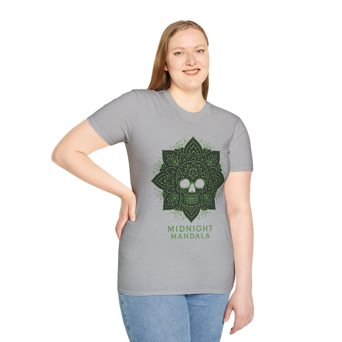 Mandala Skull T-Shirt — Midnight Mandala Floral Skull Tee - Trending Now - August 2026