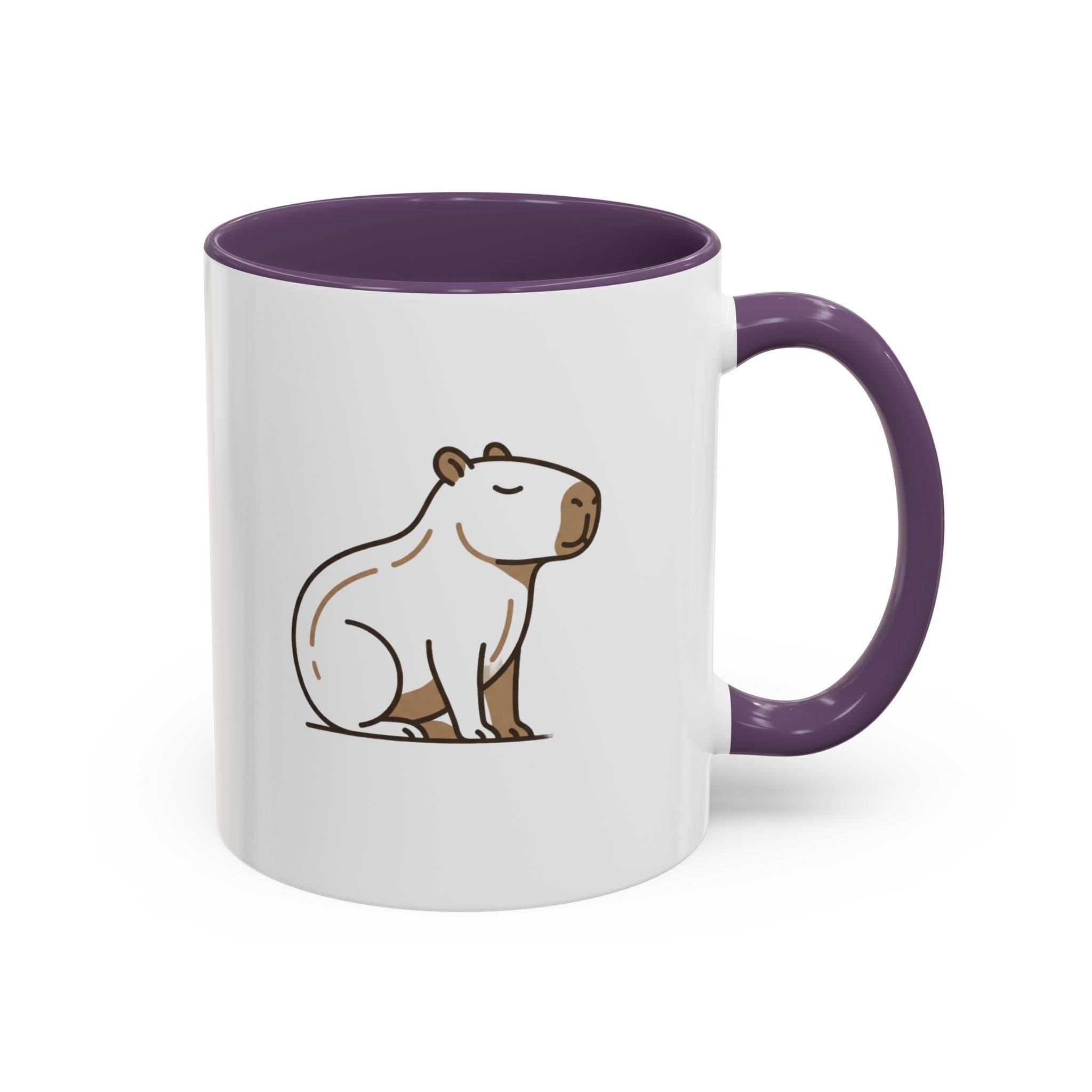 Funny Capybara Coffee Mug — Cute Relaxed Capybara Accent Mug