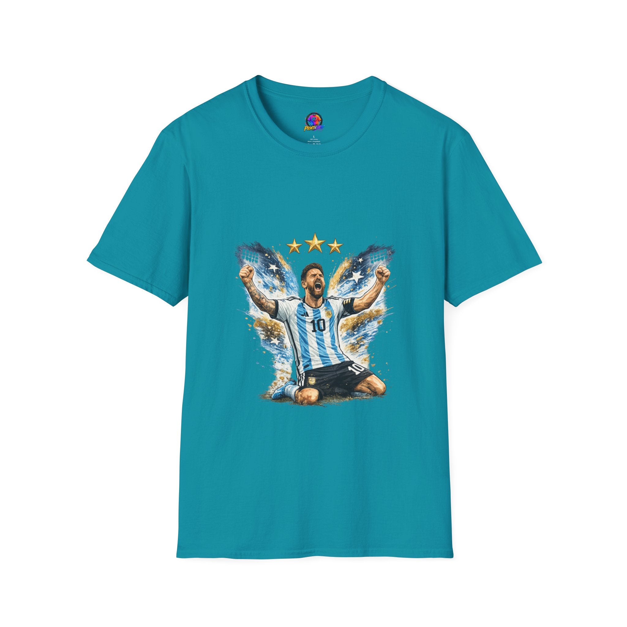 Argentina Soccer Legend Argentina T-Shirt — Celebratory Messi Design