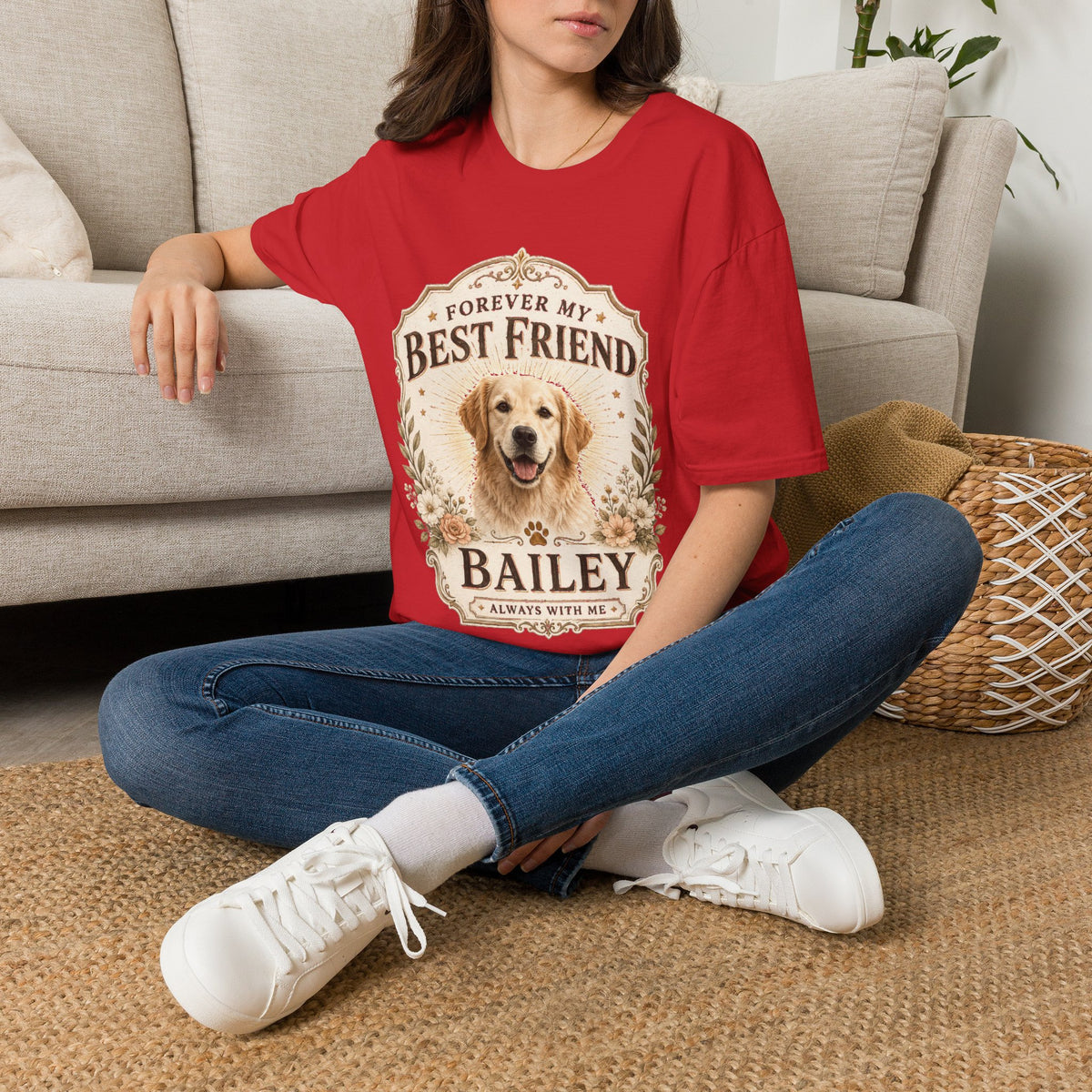 Forever My Best Friend Dog T-Shirt — Personalized Pet Tribute Tee