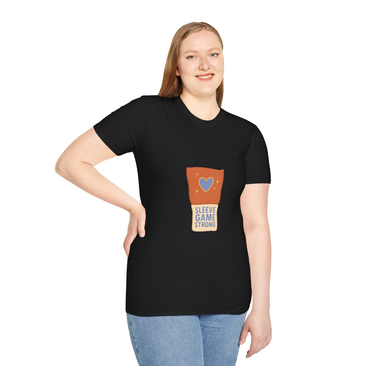 Sleeve Game Strong T-Shirt — Cute Hand-Drawn Sleeve with Heart Graphic - Trending Now - October 2026