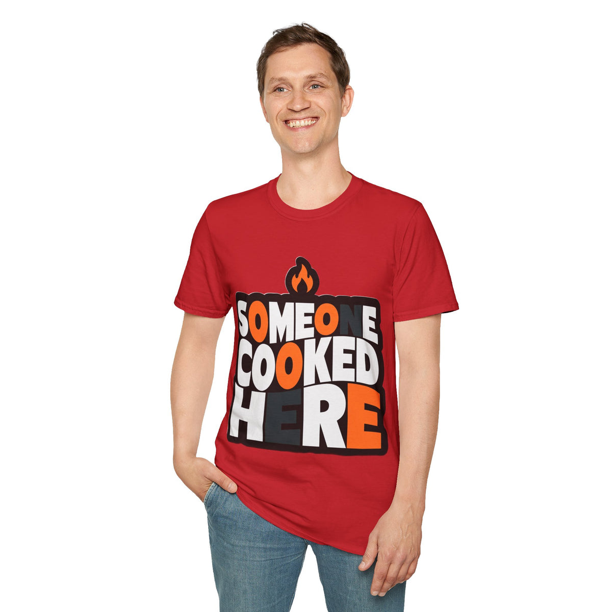 T-Shirt — "Someone Cooked Here" Funny Cooking Graphic Tee - Trending Now - August 2026